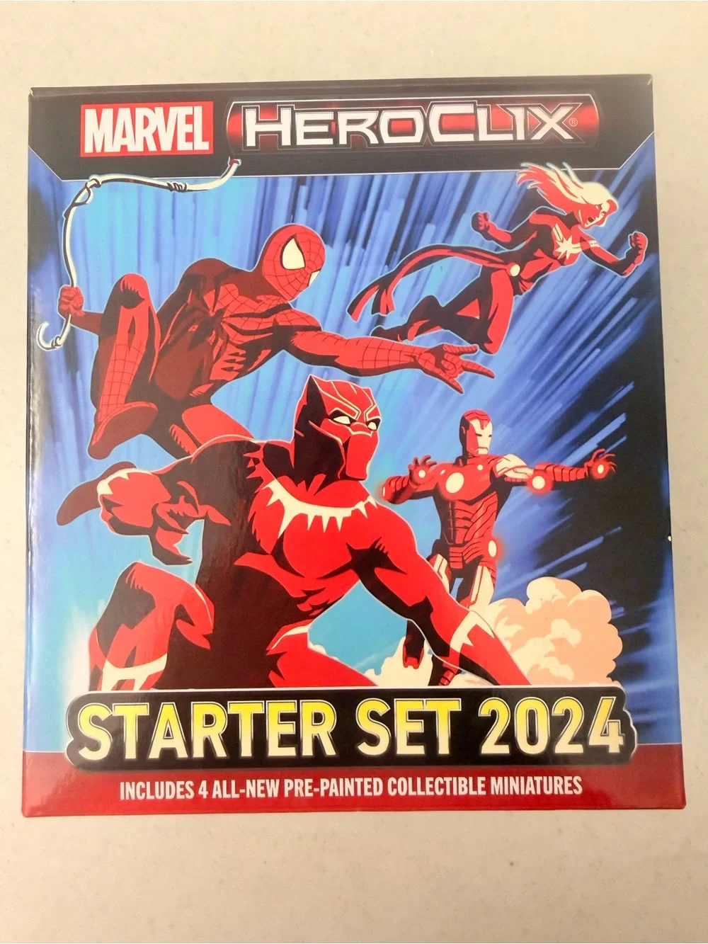 Marvel HeroClix 2024 Starter Set Painted Miniatures Game Set Marvel Universe